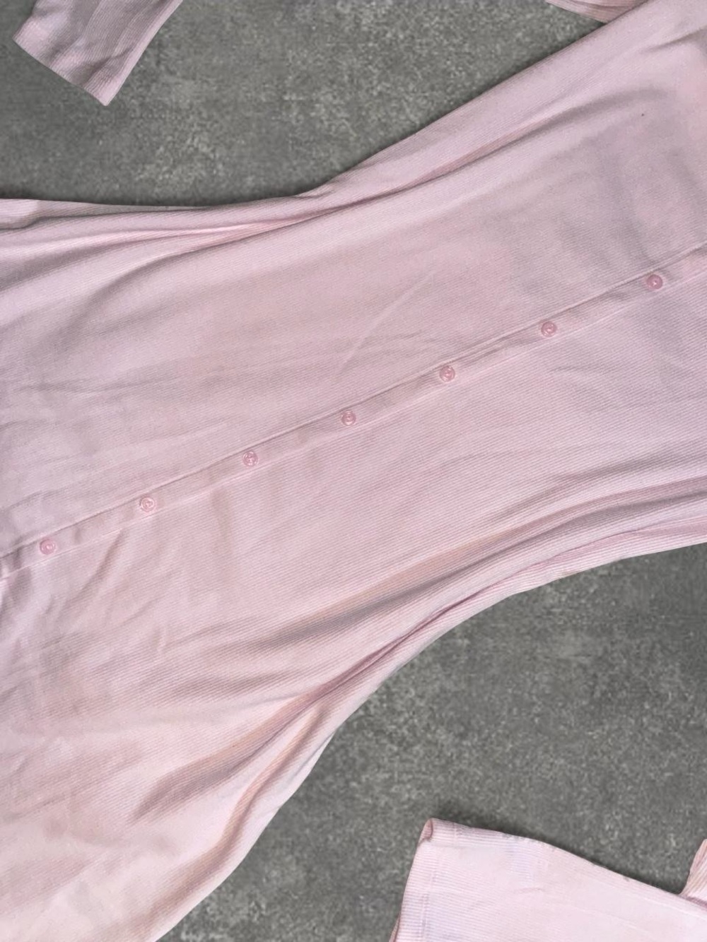 Off-Shoulder Long Sleeve Bodycon Dress in Light Pink - Picture 3 of 5